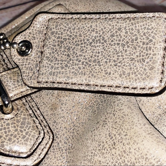 COACH Chelsea Metallic Sparkle Hobo Purse - Picture 4 of 9